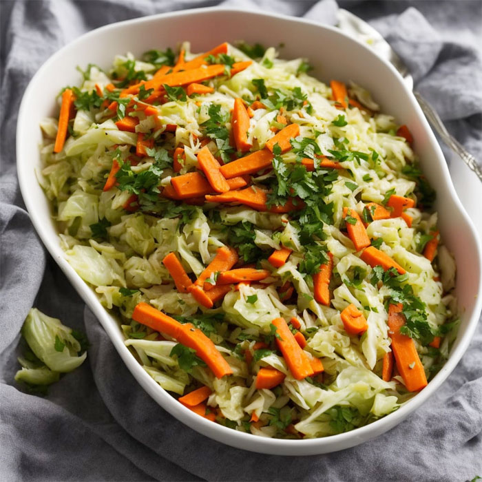 Cabbage with Green Beans & Carrots Recipe