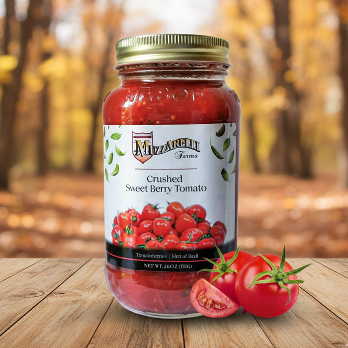 Buy Crushed Sweet Berry Tomato with Basil | Muzzarelli Farms in Vineland, NJ